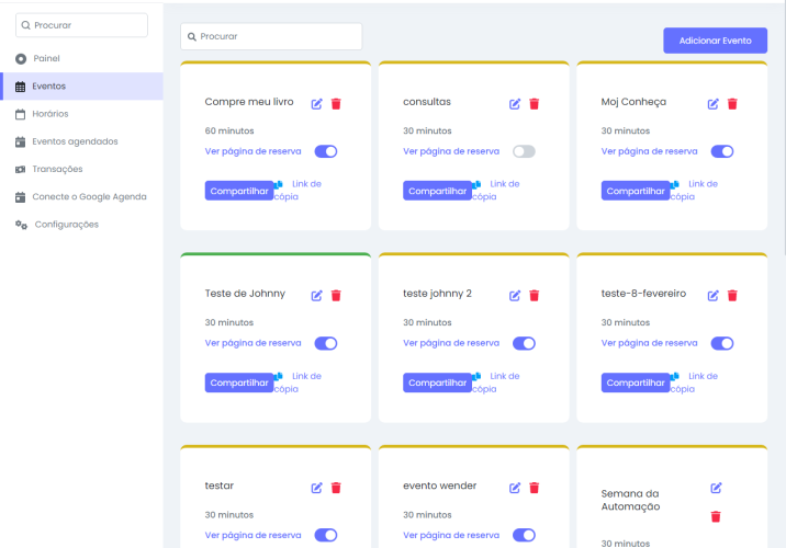 Sistema de agendamento de consultas e reuniões