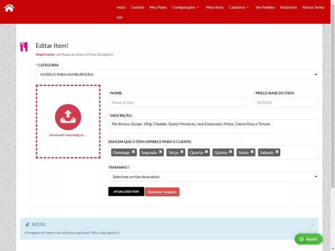 Plataforma de Delivery Multicardápios com Integração WhatsApp