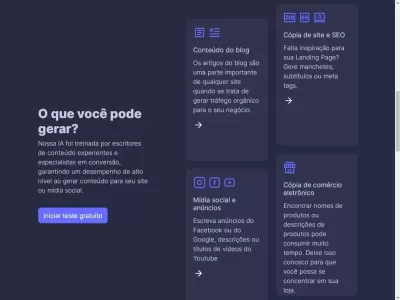Plataforma de Inteligência Artificial e Geração de Conteúdo (SaaS) 6