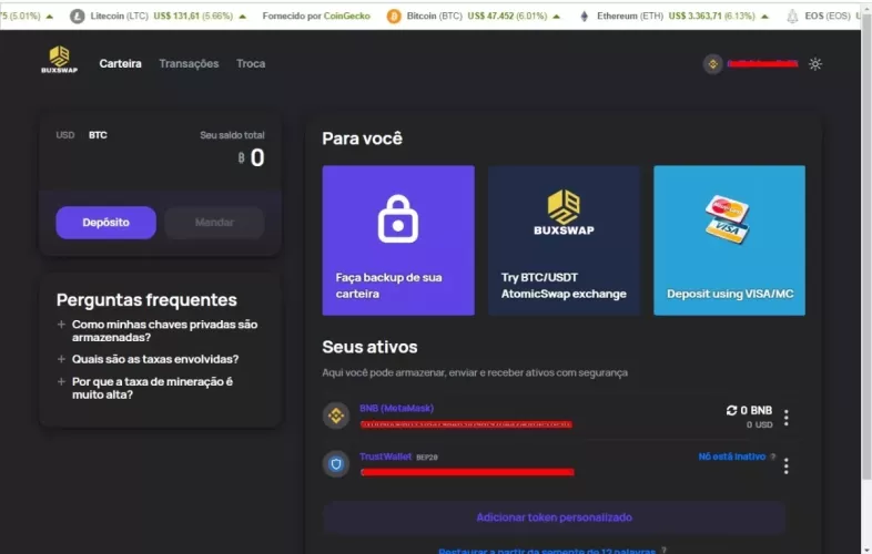 Sistema De Troca Swap Bitcoin, Ethereum, Erc20 Bep20