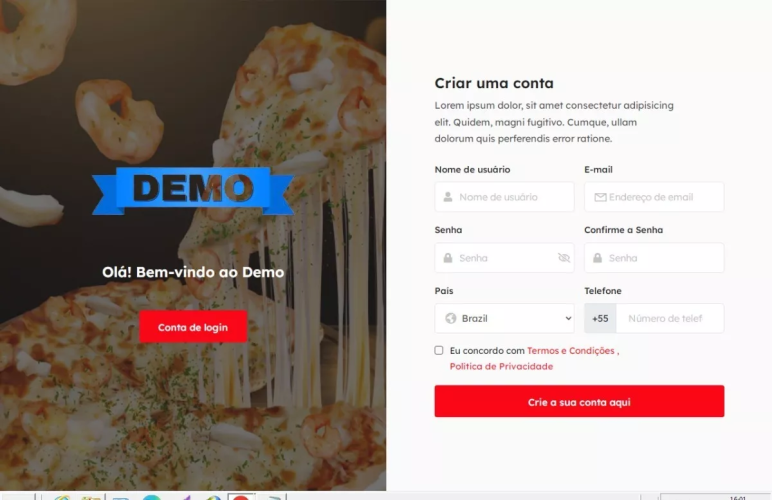 PLATAFORMA DELIVERY PIZZA