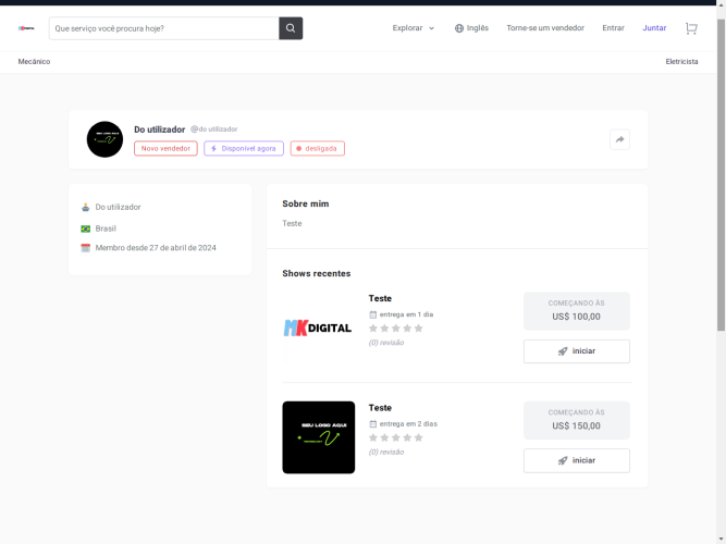 Software De Serviços E Projetos Freelancer