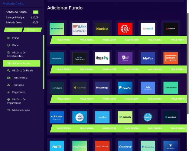 Sistema Plataforma De Investimentos