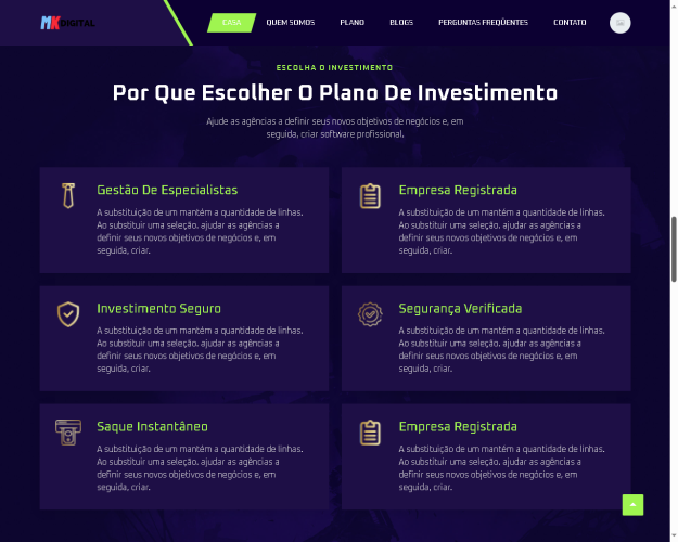 Sistema Plataforma De Investimentos