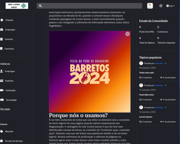 Script Para Fórum Vagas De Emprego E Eventos