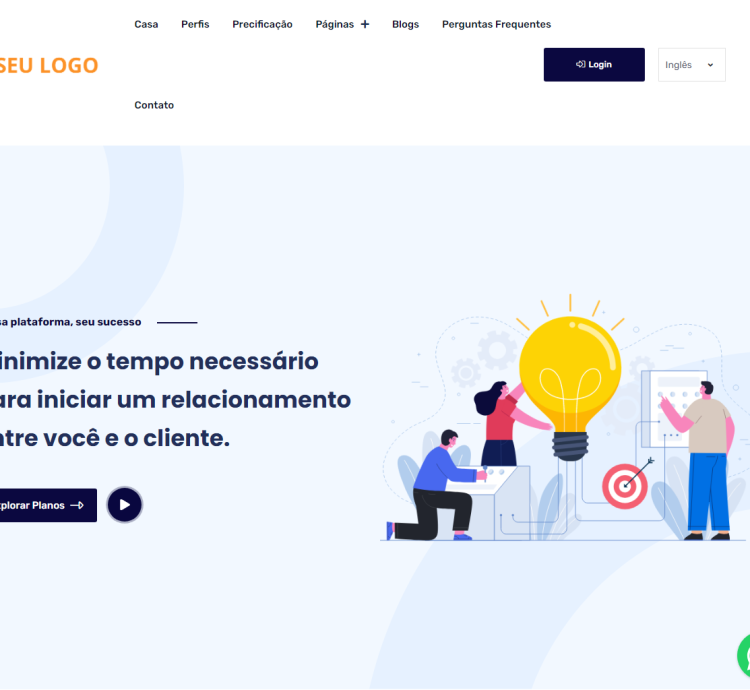 Sistema Construtor De Sites Portfolio Saas