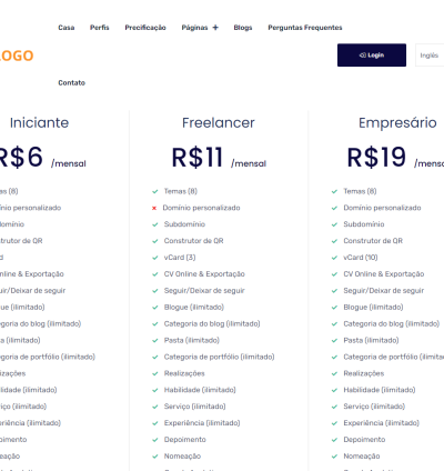 Sistema Construtor De Sites Portfolio Saas 5