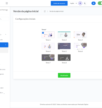 Sistema Construtor De Sites Portfolio Saas