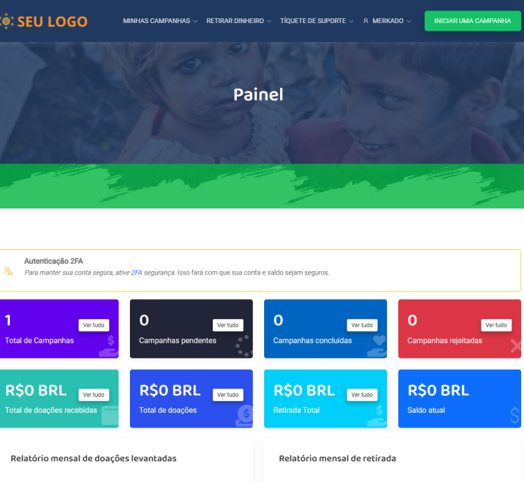 Sistema Para Site De Doações Tipo Vakinha