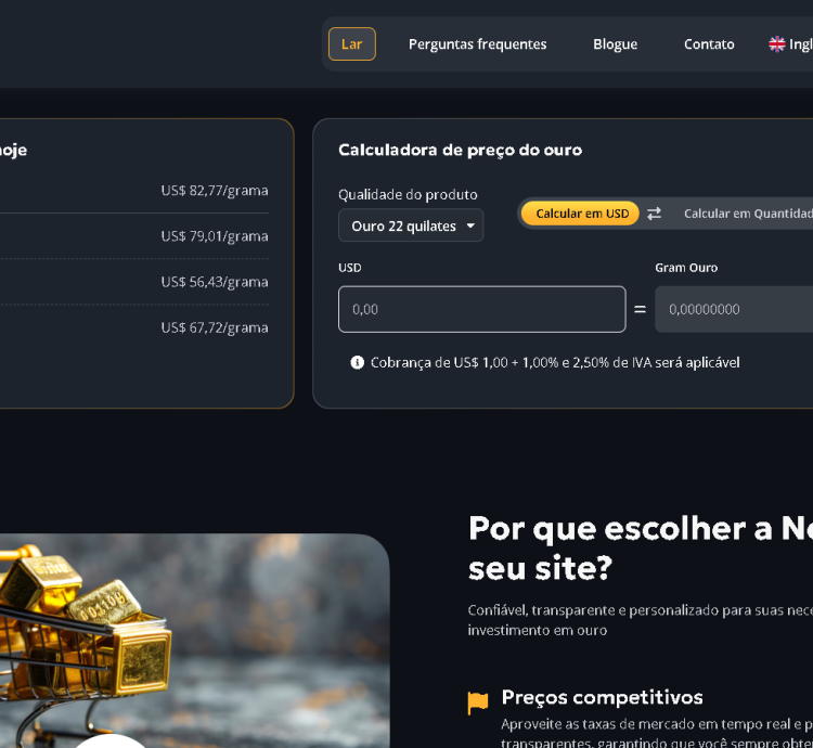 Sistema De Negociação De Ouro Online