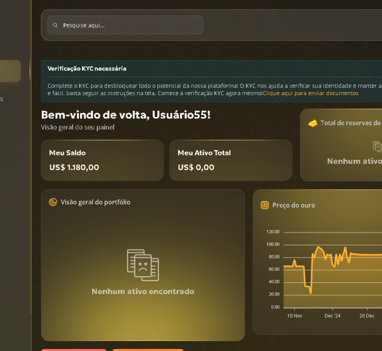 Sistema De Negociação De Ouro Online