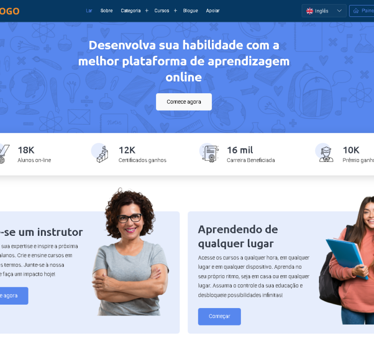 Sistema Para Ensino E Aprendizagem Online Cursos