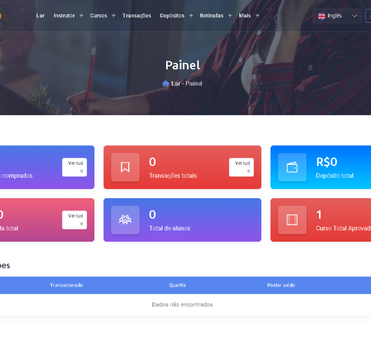 Sistema Para Ensino E Aprendizagem Online Cursos
