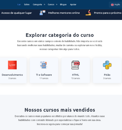 Sistema Para Ensino E Aprendizagem Online Cursos 11