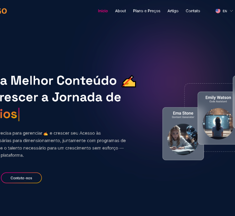 Gerador De Conteúdo Inteligência Artificial Saas