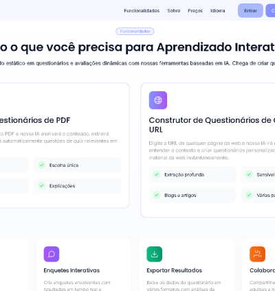 Gerador De Quiz Com Tecnologia De Ia 3