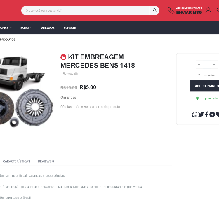 Sistema Completo De Vendas De Autopeças Online