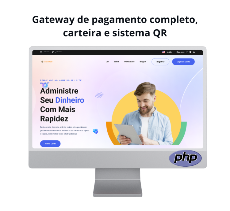Sistema Gateway De Pagamento Completo, Carteira E Sistema Qr