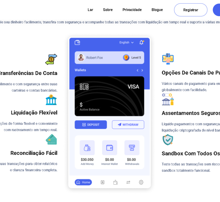 Sistema Gateway De Pagamento Completo, Carteira E Sistema Qr