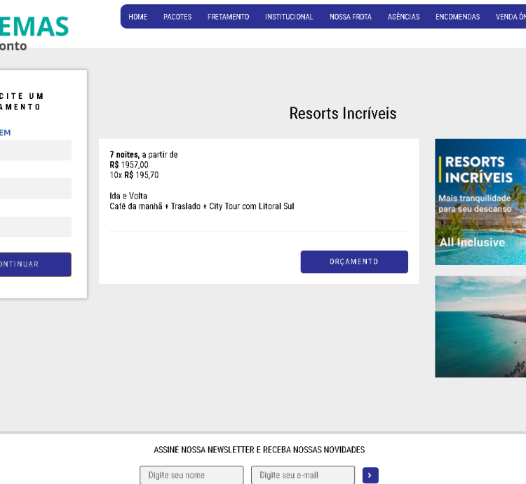 Script PHP Agência de Viagens
