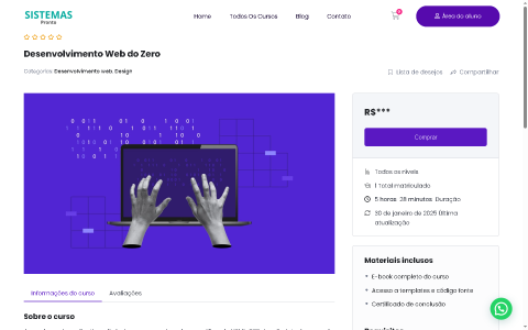 Template WordPress para Cursos Online 5