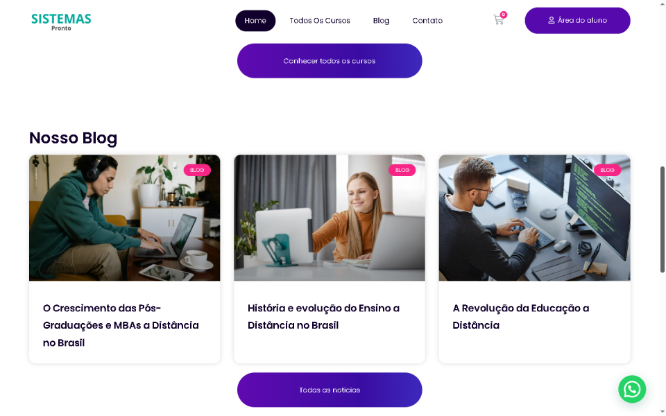 Template WordPress para Cursos Online