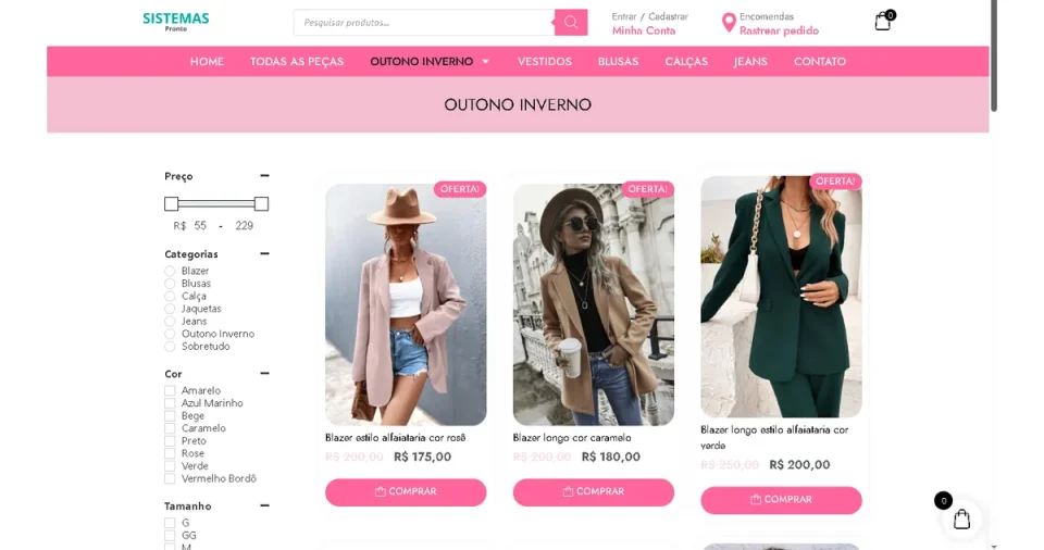 Site Loja Virtual WordPress 100% Editável | Template WooCommerce e Elementor Pro