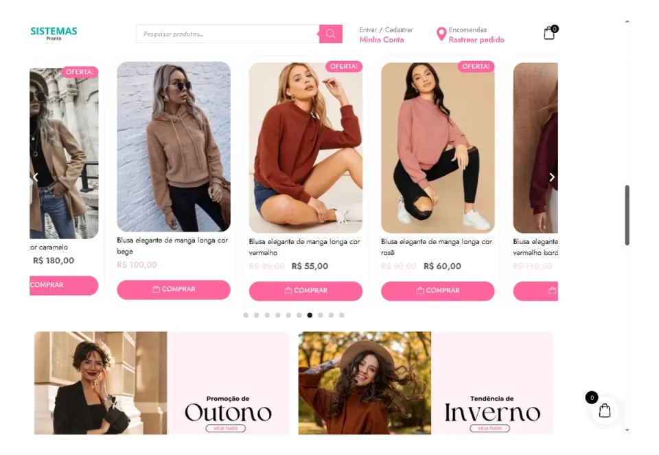 Site Loja Virtual WordPress 100% Editável | Template WooCommerce e Elementor Pro