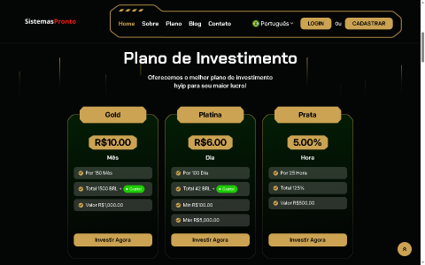 Sistema Completo de Investimento HYIP 9