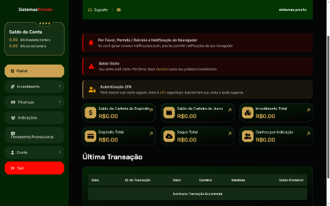 Sistema Completo de Investimento HYIP 5