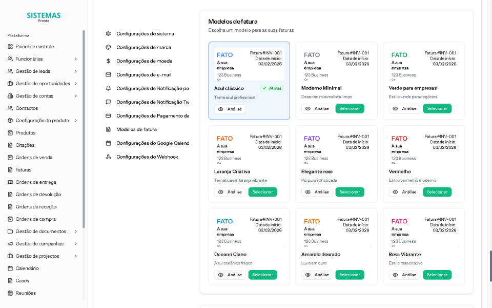 Site CRM de Vendas SaaS