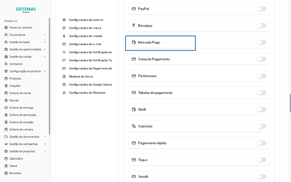 Site CRM de Vendas SaaS