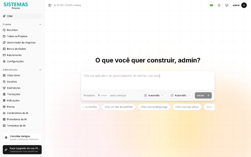 Script SaaS Para Criação De Sites Com Inteligência Artificial