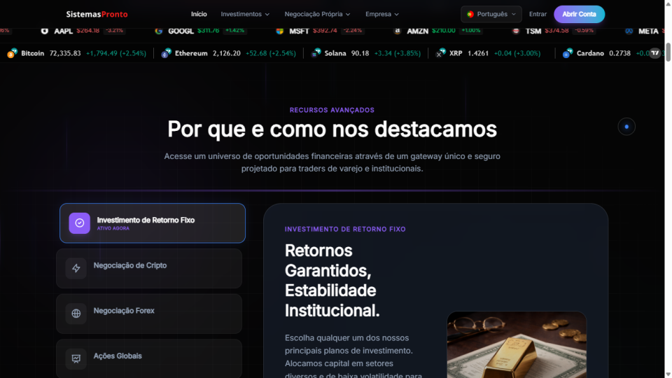 Script Php De Trading Investimentos,forex, Ações Negociação