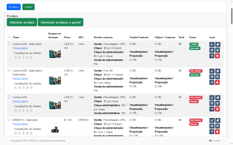 Sistema de Afiliados e Fornecedores Completo 15